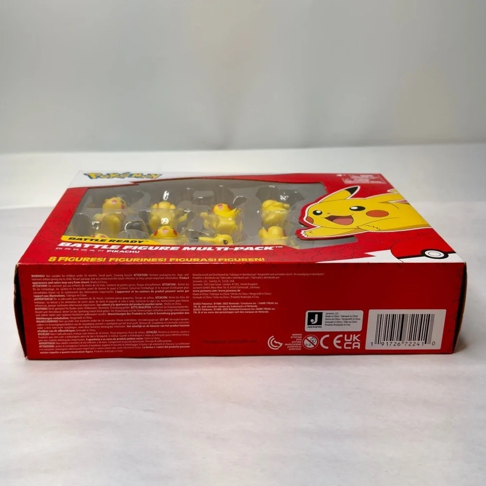 Pokemon Battle Ready Pikachu Figure Multi 8-Pack New Sealed Box